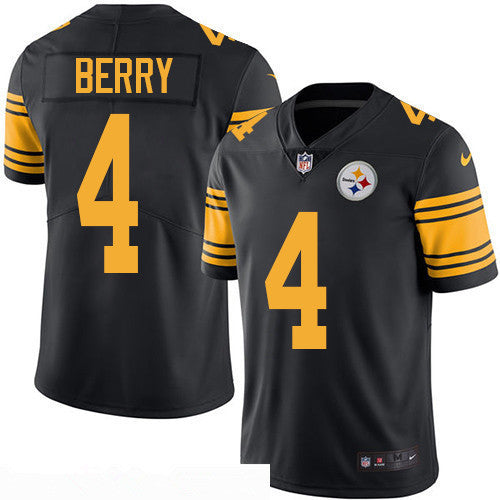 Mens Pittsburgh Steelers 4 Jordan Berry Black 2016 Color Rush Stitched Nfl Nike Limited Jersey