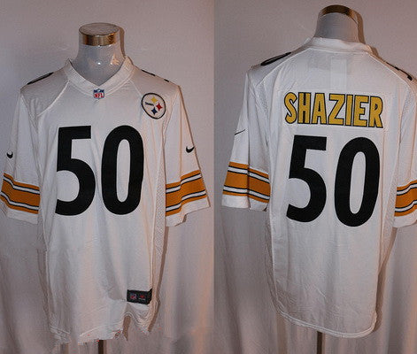 Mens Pittsburgh Steelers 50 Ryan Shazier White Road Stitched Nfl Nike Game Jersey