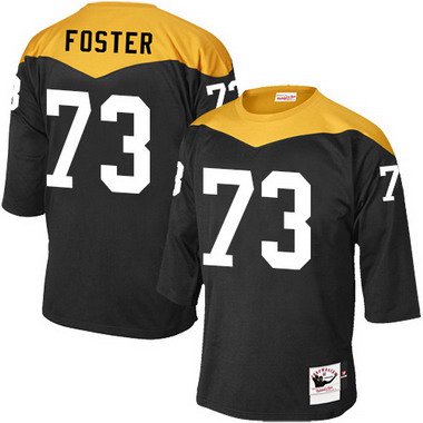 Mens Pittsburgh Steelers 73 Ramon Foster Black 1967 Home Throwback Nfl Jersey