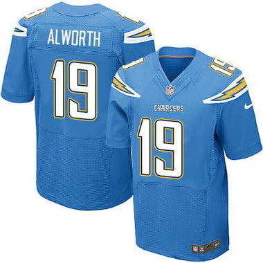 Mens San Diego Chargers 19 Lance Alworth Light Blue Alternate Nfl Nike Elite Jersey