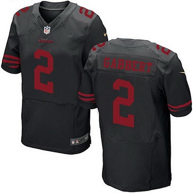 Mens San Francisco 49ers 2 Blaine Gabbert Black Alternate 2015 Nfl Nike Elite Jersey