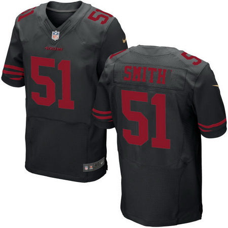 Mens San Francisco 49ers 51 Malcolm Smith Black Alternate Stitched Nfl Nike Elite Jersey