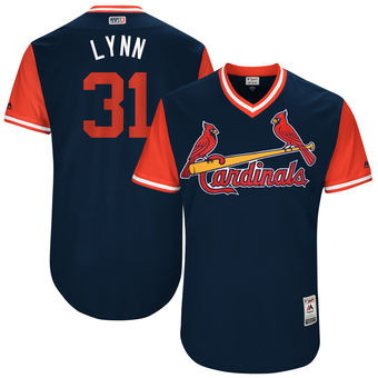 Mens St Louis Cardinals Lance Lynn Lynn Majestic Navy 2017 Players Weekend Authentic Jersey