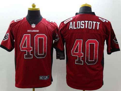 Mens Tampa Bay Buccaneers 40 Mike Alstott Nike Drift Fashion Red Elite Jersey