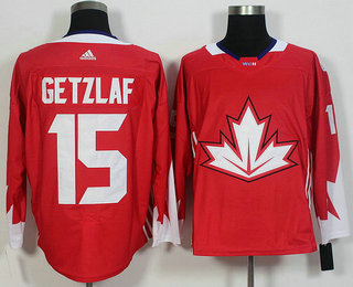 Mens Team Canada 15 Ryan Getzlaf Red 2016 World Cup Of Hockey Game Jersey