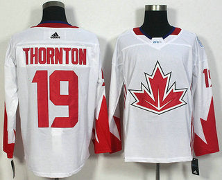 Mens Team Canada 19 Joe Thornton White 2016 World Cup Of Hockey Game Jersey