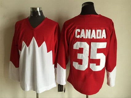 Mens Team Canada 35 Canada 1972 Ccm Throwback Hockey Red Jersey