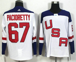 Mens Team Usa 67 Max Pacioretty White 2016 World Cup Of Hockey Game Jersey