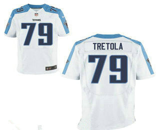 Mens Tennessee Titans 79 Sebastian Tretola White Road Stitched Nfl Nike Elite Jersey