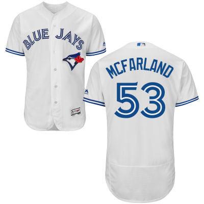 Mens Toronto Blue Jays 53 Blake Mcfarland White Home 2016 Flexbase Majestic Baseball Jersey