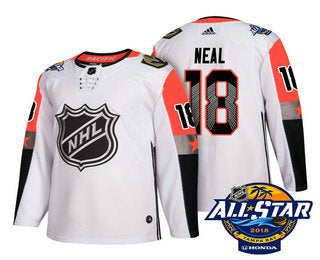 Mens Vegas Golden Knights 18 James Neal White 2018 Nhl All star Stitched Ice Hockey Jersey