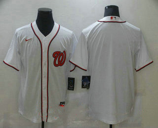 Mens Washington Nationals Blank White Stitched Mlb Cool Base Nike Jersey