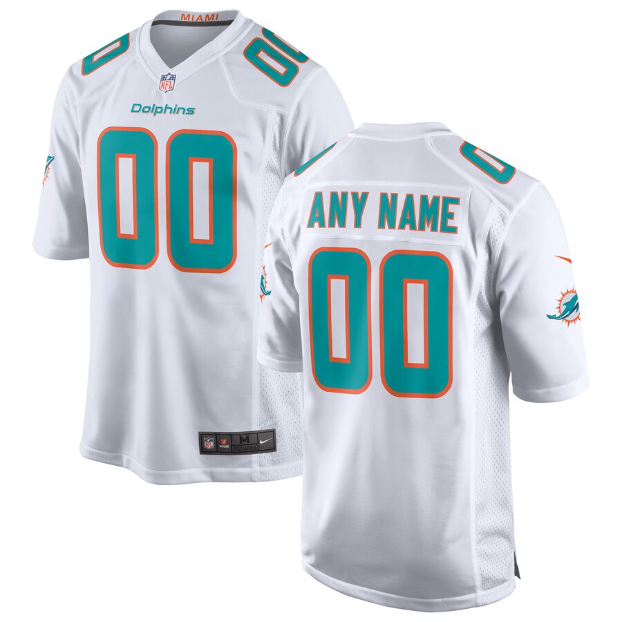 Miami Dolphins Nike Youth 2018 Custom Game Jersey White