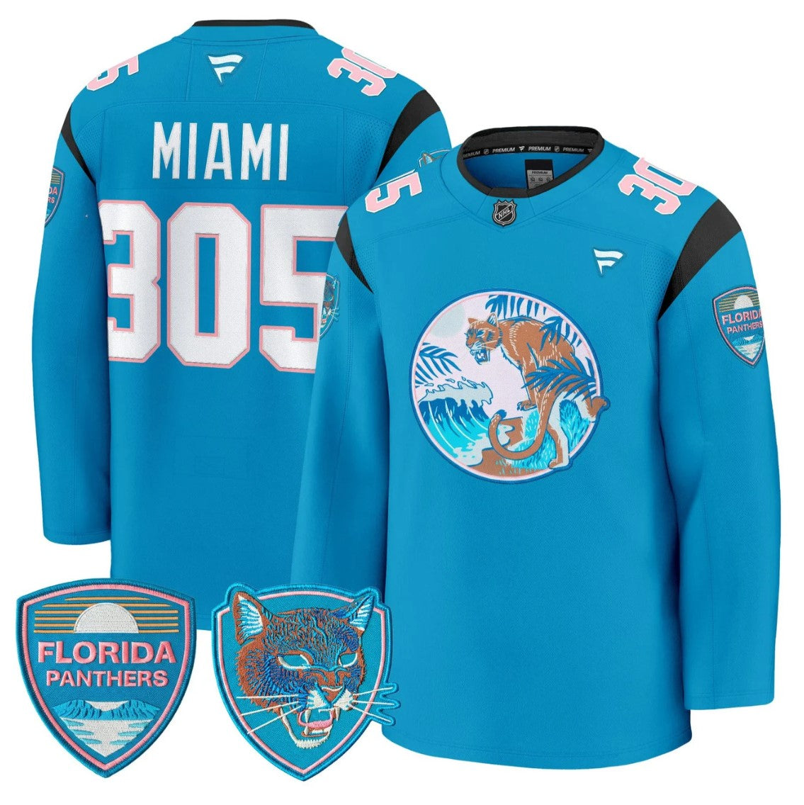 Miami Jersey #305 Florida Panthers SoFlo Night Edition Premium Stitched