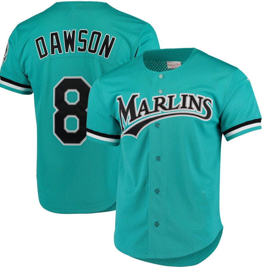 Miami Marlins #8 Andre Dawson Mitchell & Ness Cooperstown Collection Mesh Battin
