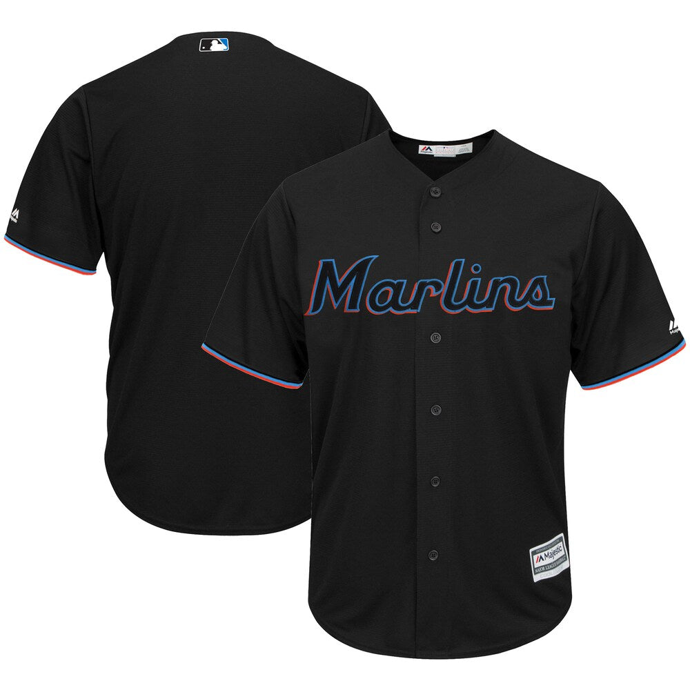 Miami Marlins Majestic Big Tall Alternate Cool Base Team Jersey Black