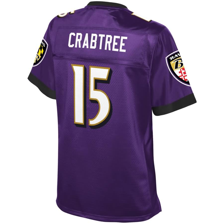 Michael Crabtree Baltimore Ravens Nfl Pro Line Womens Player Jersey Purple