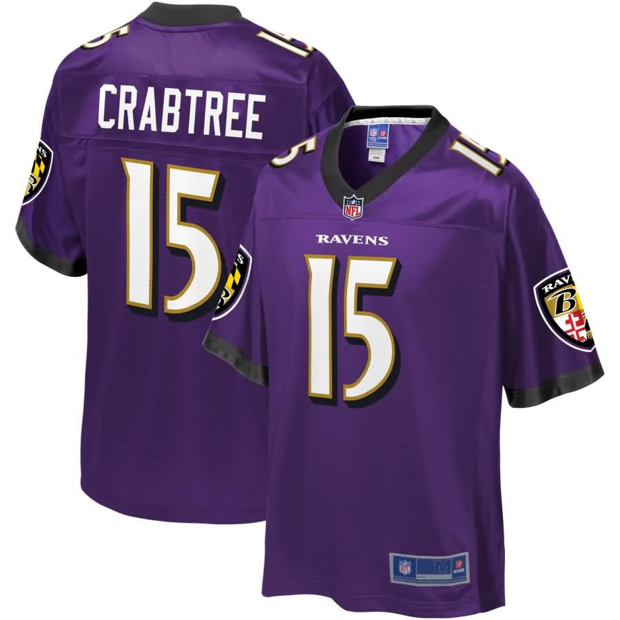 Michael Crabtree Baltimore Ravens Nfl Pro Line Youth Player Jersey Purple