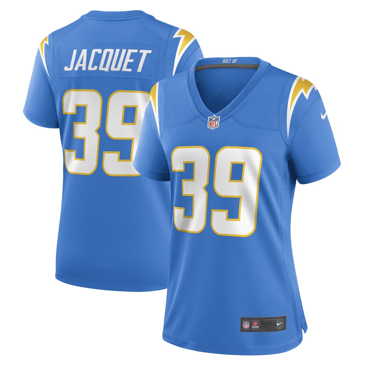 Michael Jacquet Los Angeles Chargers Nike Womens Game Player Jersey Powder Blue