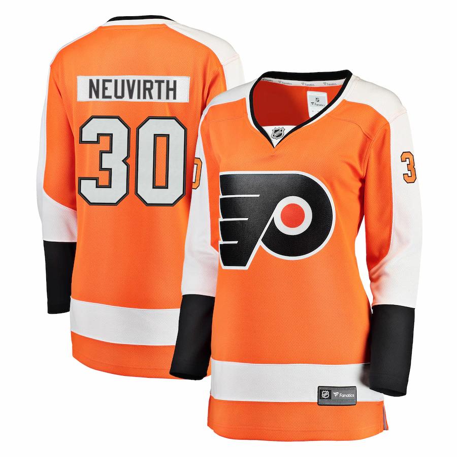 Michal Neuvirth Philadelphia Flyers Fanatics Branded Womens Breakaway Player Jersey Orange