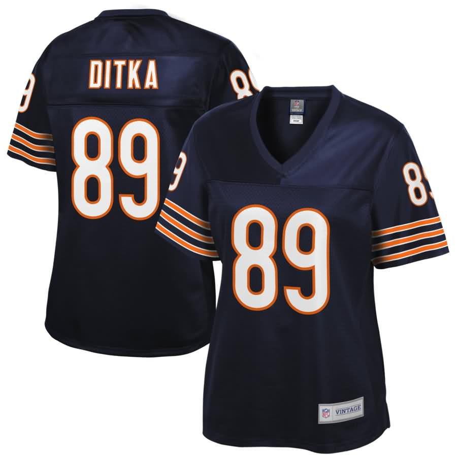 Mike Ditka Chicago Bears Nfl Pro Line Womens Retired Player Jersey Navy