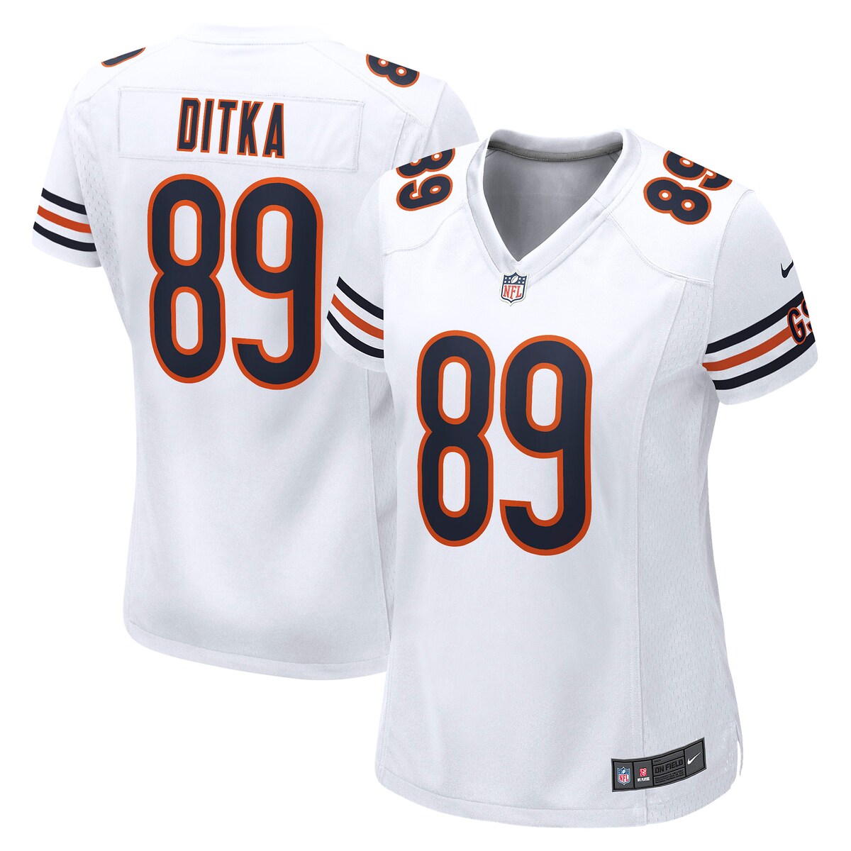 Mike Ditka Chicago Bears Nike Womens Retired Game Jersey White