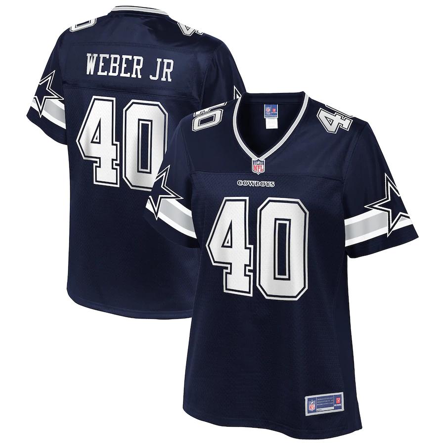 Mike Weber Jr Dallas Cowboys Nfl Pro Line Womens Team Player Jersey Navy