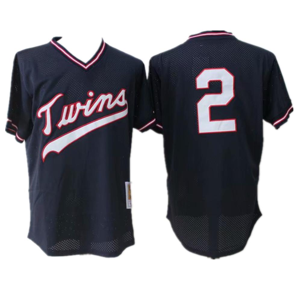 Minnesota Twins Brian Dozier Navy Throwback Mesh Pullover Jersey