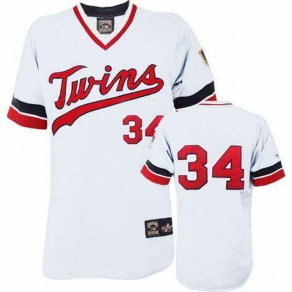 Minnesota Twins Kirby Puckett White Throwback Pullover Jersey