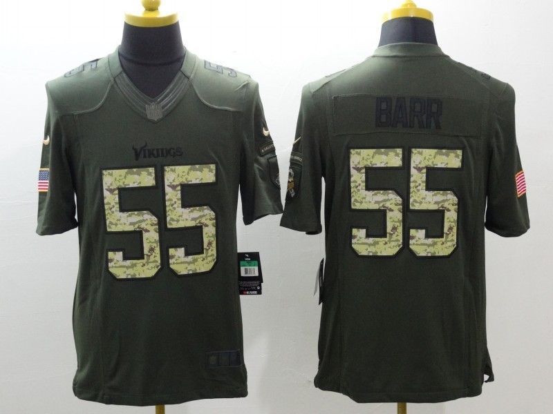 Minnesota Vikings Anthony Barr 55 Nfl 2020 Dark Grey Jersey