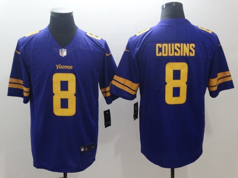 Minnesota Vikings Kirk Cousins 8 Nfl 2020 Navy Jersey