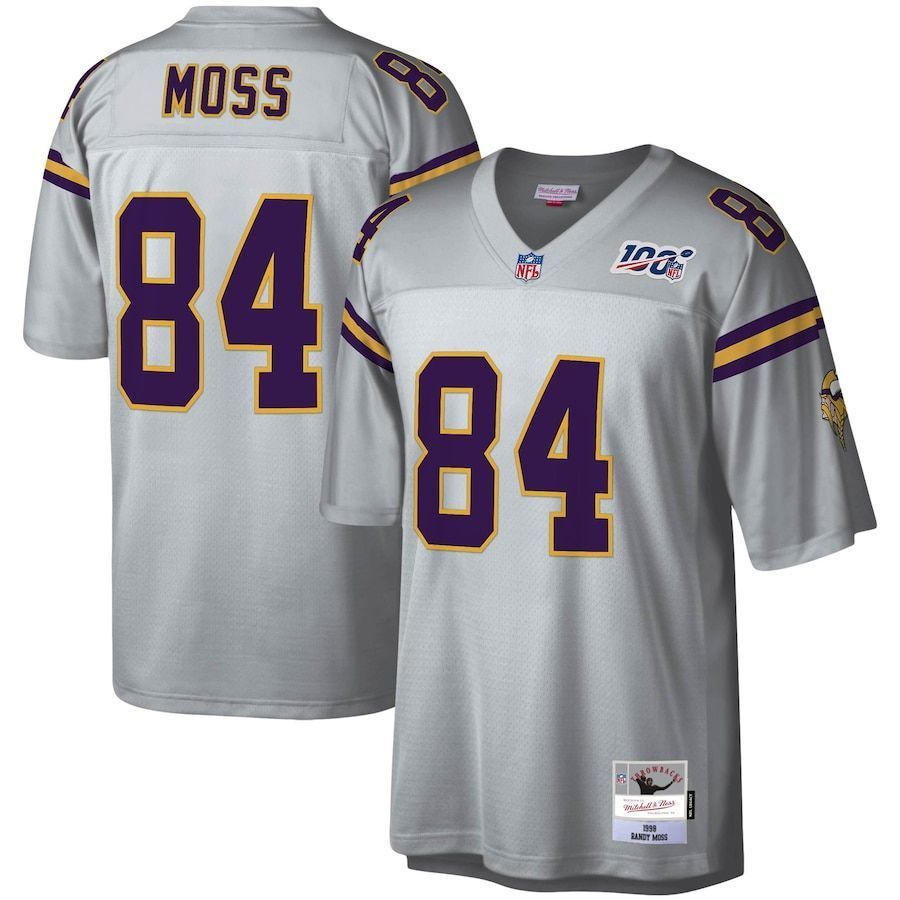 Minnesota Vikings Randy Moss Platinum Nfl 100 Retired Player Legacy Jersey