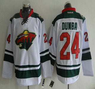 Minnesota Wild 24 Matt Dumba Reebok White Away Premier Hockey Jersey