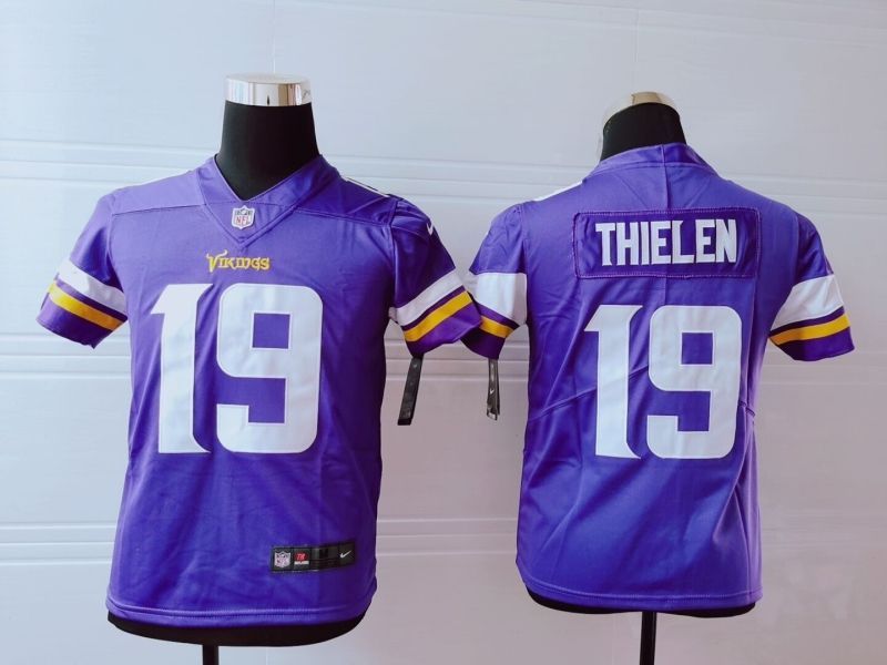 Minnessota Vikings Adam Thielen 19 Nfl 2020 Purple Jersey