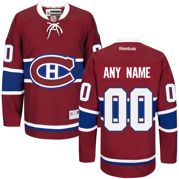 Montreal Canadiens Red Home Custom Stitched NHL 2016 Reebok Hockey Jersey