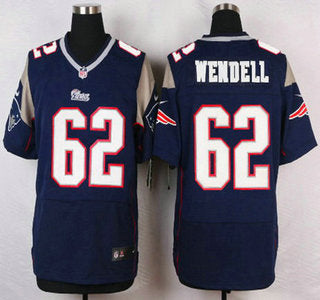 New England Patriots 62 Ryan Wendell Navy Blue Team Color Nfl Nike Elite Jersey