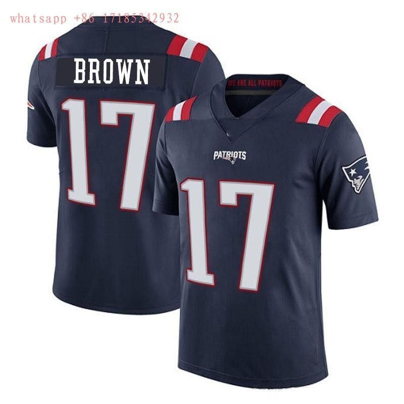 New England Patriots Antonio Brown 17 Nfl 2020 Navy Jersey Jersey