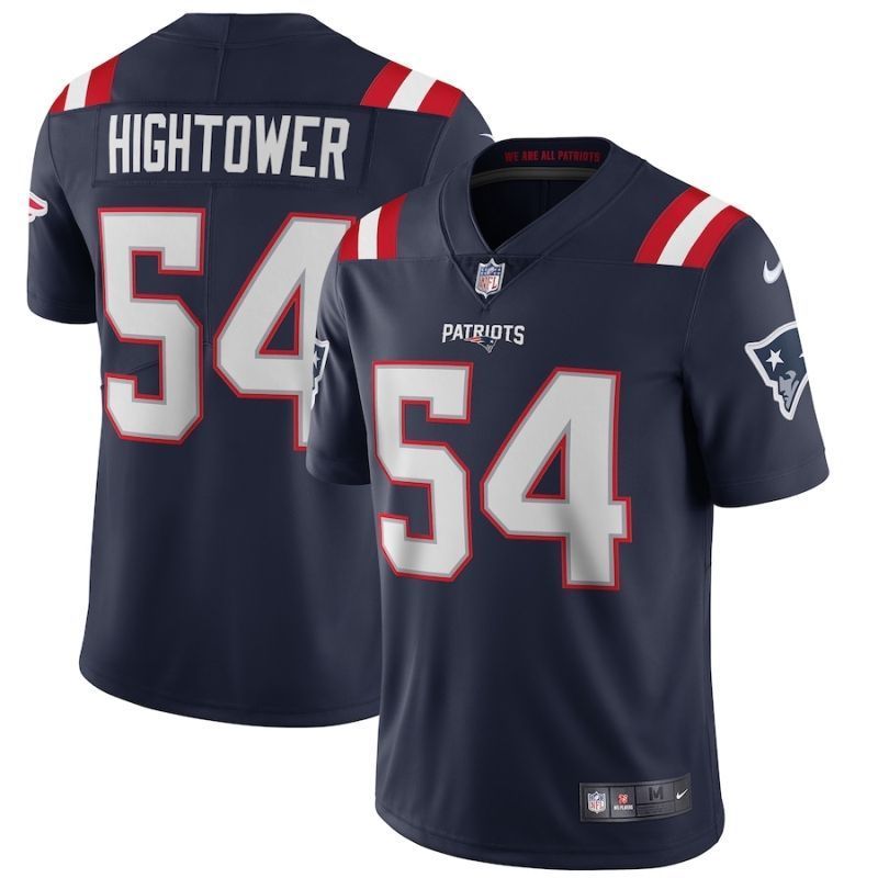 New England Patriots Donta Hightower 54 Nfl 2020 Black Blue Jersey