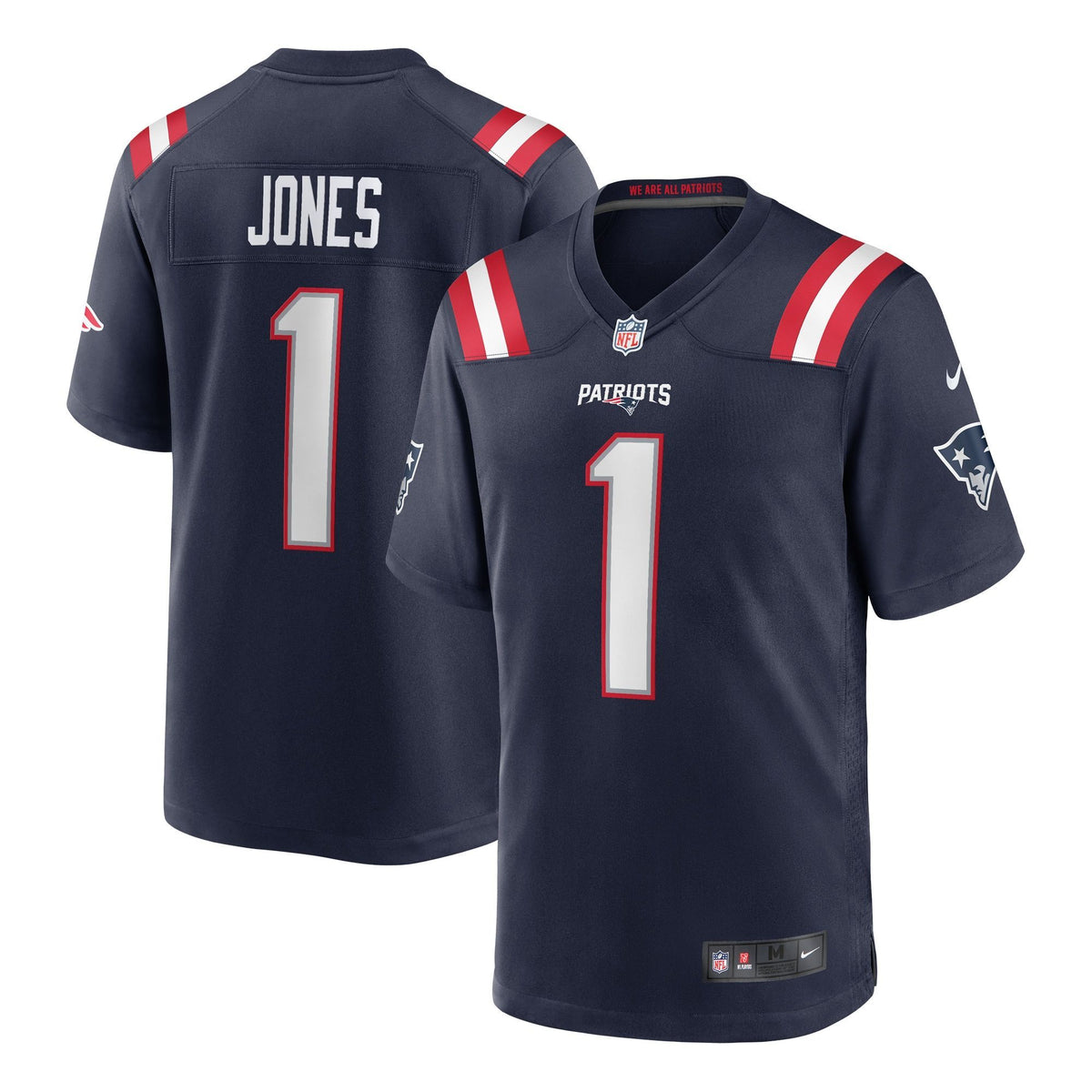 New England Patriots Mac Jones Navy 2021 Nfl Draft First Round Pick Game Mens Jersey Gift For Patriots Fans