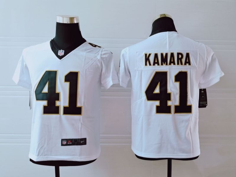 New Orleans Saints Alvin Kamara 41 Nfl 2020 White Jerseybntzo02zls_2