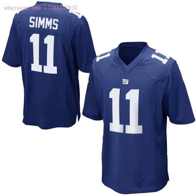 New York Giants Phil Simms 11 Nfl 2020 Cobalt Jersey Jersey