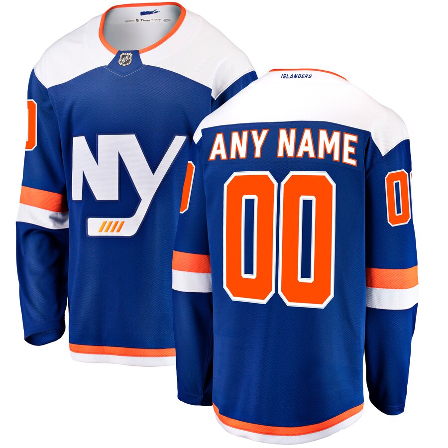 New York Islanders Fanatics Branded Alternate Breakaway Custom Jersey Blue
