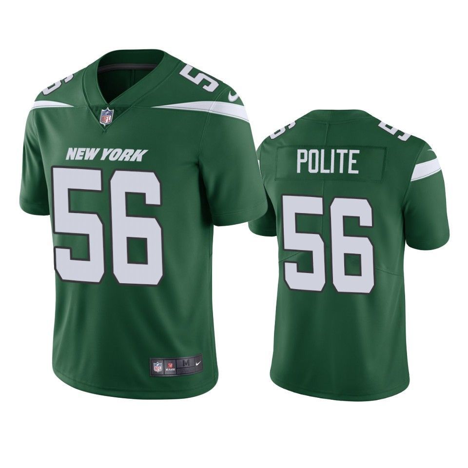 New York Jets Jachai Polite 2019 Nfl Draft Green Vapor Limited Jersey