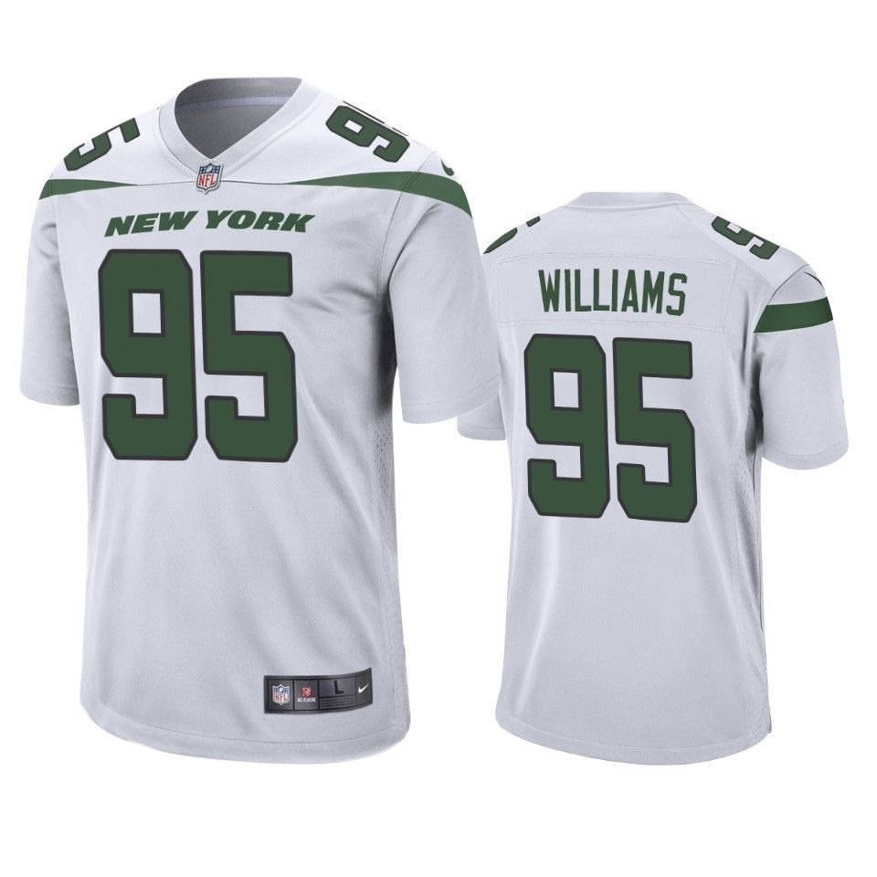 New York Jets Quinnen Williams 2019 Nfl Draft White Game Jersey