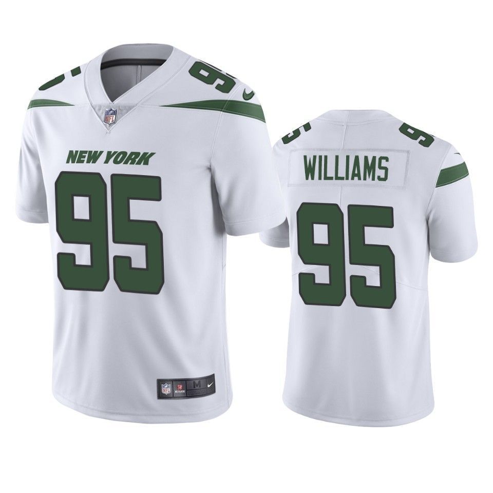 New York Jets Quinnen Williams 2019 Nfl Draft White Vapor Limited Jersey