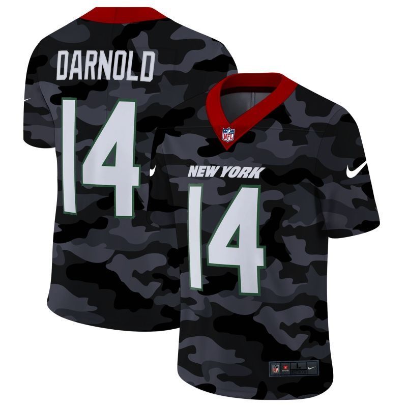 New York Jets Sam Darnold 14 Nfl 2020 Camo Jersey