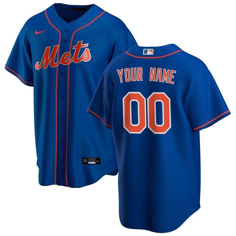New York Mets 2020 Mlb Personalized Custom Dark Blue Jersey
