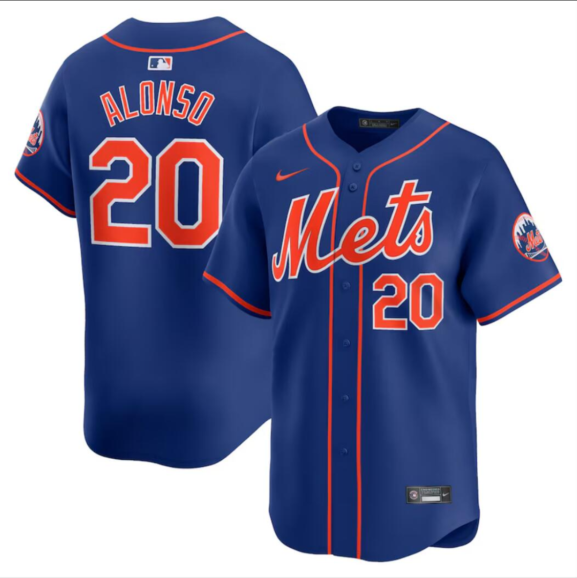 New York Mets #20 Pete Alonso Jersey Stitched Blue
