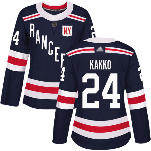 New York Rangers 24 Kaapo Kakko Navy Blue Authentic 2018 Winter Classic Womens Stitched Hockey Jersey