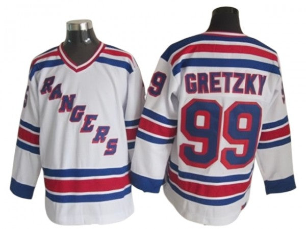 New York Rangers #99 Wayne Gretzky Blue Heroes of Hockey Alumni CCM Jersey Whi